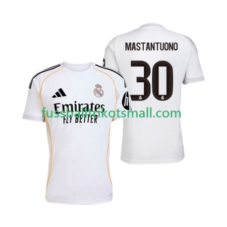 Fußballtrikots Real Madrid Mastantuono 30 2025-2026 Kurzarm Heimtrikotsatz kaufen